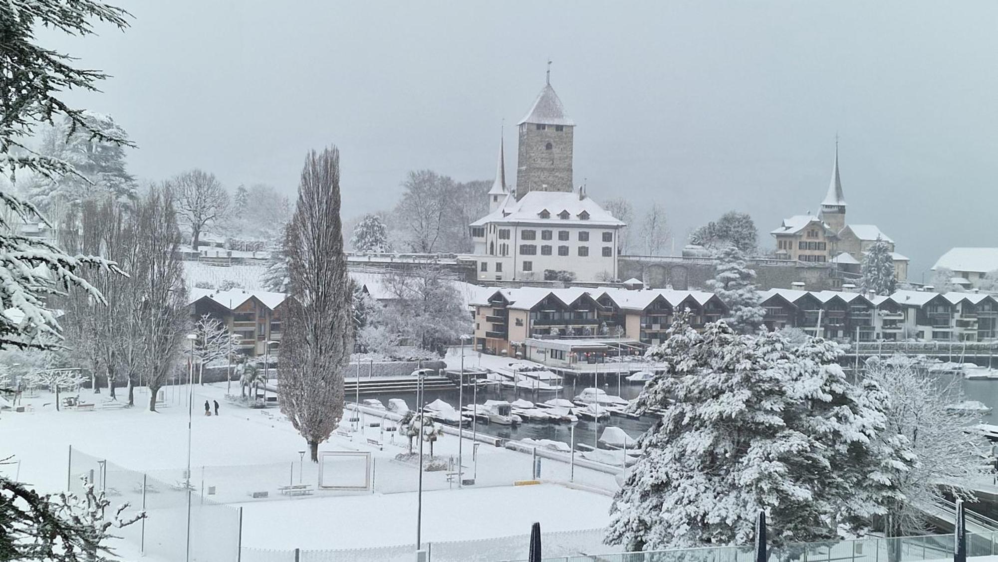 Ferienwohnung Ankerplatz Spiez Esterno foto