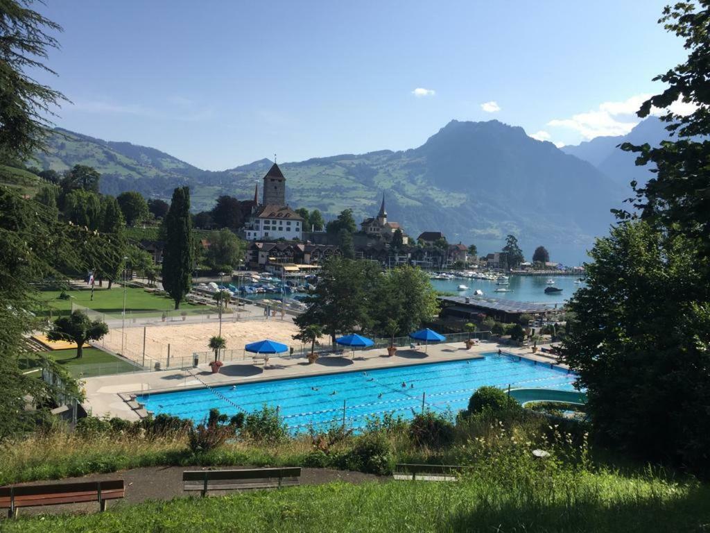 Ferienwohnung Ankerplatz Spiez Esterno foto